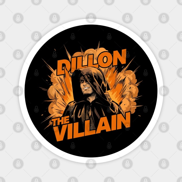 Dillon The Villain - Distressed Basketball Anti-Hero Pro Sports Design Magnet by dtr_art